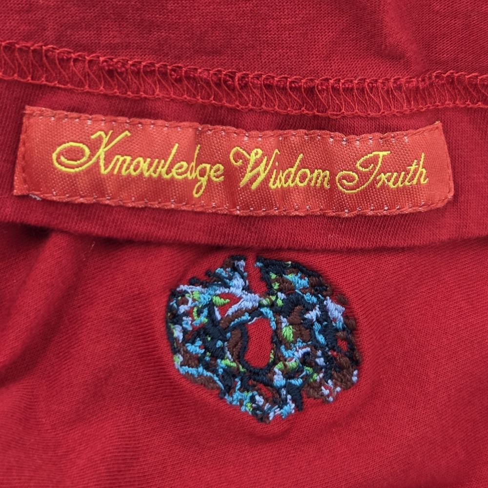 Robert Graham Polo Shirt Mens XL Red 100% Cotton‎ Classic Fit Embroidered Skull - Picture 9 of 9